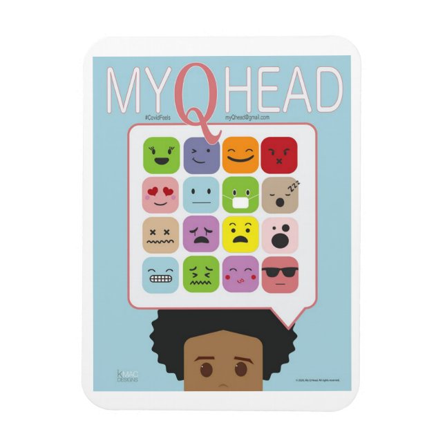 Ímã Magneta MyQHead (Vertical)