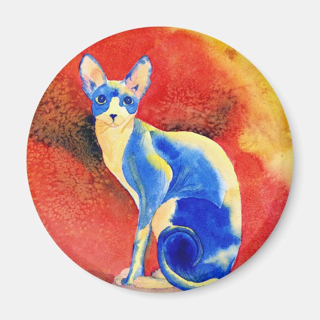 Imã Magneta nº 1 do Gato Sphynx (Frente)