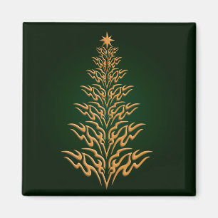 Imã Magneta Na moda de Natal Verde