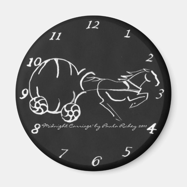 Imã Magneta negra da Carruagem da meia-noite (Frente)