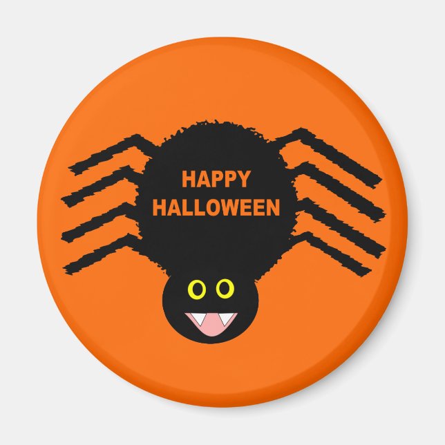 Imã Magneta Negra de Halloween (Frente)