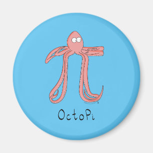 Imã Magneta Octopus Cute Math Pi Day