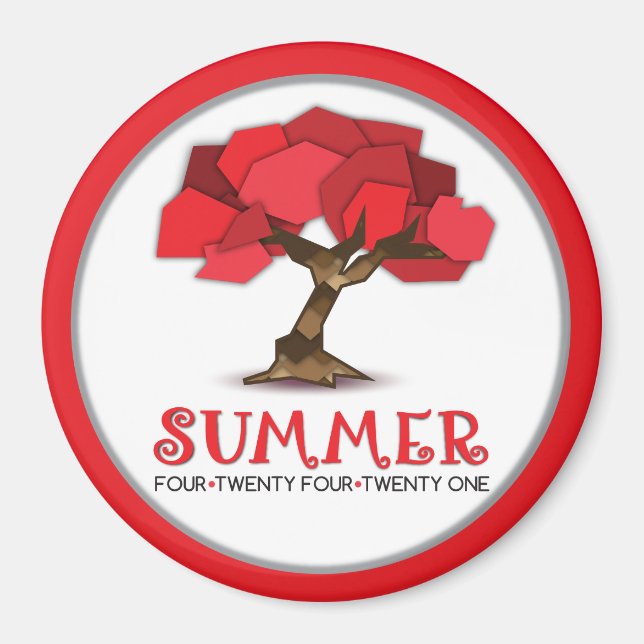 Imã Magneta padrão do círculo de 2¼ polegadas (Frente)