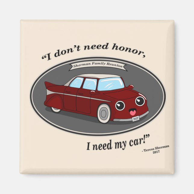 Imã Magneta padrão do círculo de 2¼ polegadas (Frente)