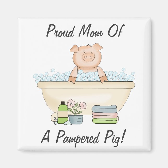 Imã Magneta Pampered Piggy (Frente)