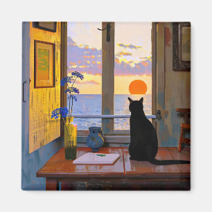 Imã Magneta para gatos, branca e colorida