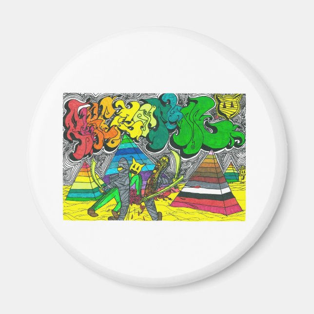 Imã Magneta Percentual de Zombies Comprando (Frente)