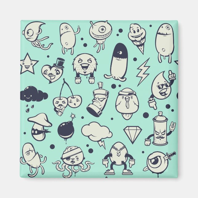 Imã Magneta Personagem de desenho animado (Frente)