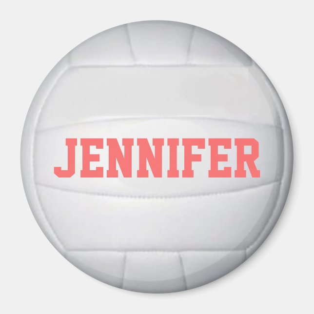 Imã Magneta Personalizada de Voleibol (Frente)