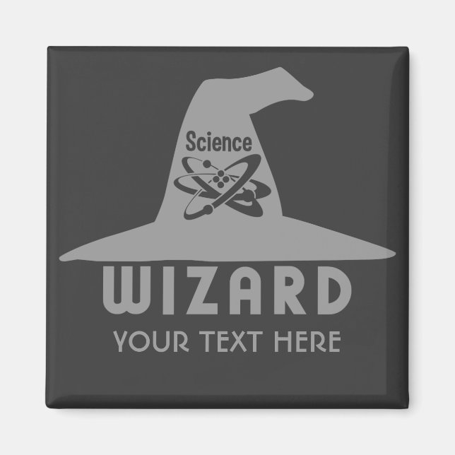 Imã magneta personalizada do Science Wizard (Frente)