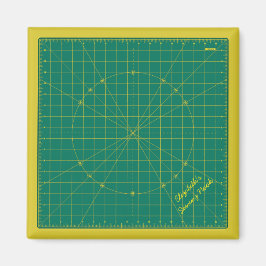 Imã Magneta personalizada do tapete verde do Quilter