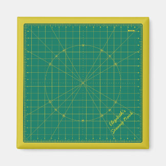 Imã Magneta personalizada do tapete verde do Quilter