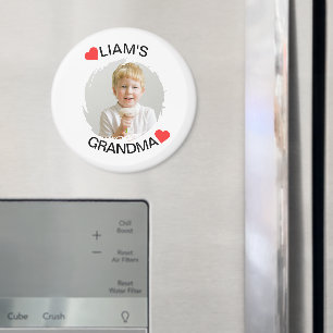Imã Magneta personalizada   Foto do rosto filho