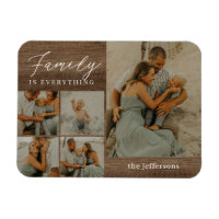 Magneta Personalizada Moderna de Colagem da Famíli