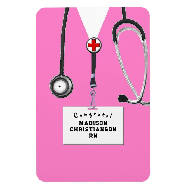 Ímã Magneta personalizada para doação de enfermeiro (Vertical)