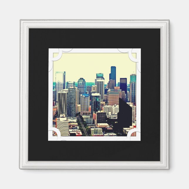 Imã Magneta personalizável de fotogramas (Frente)