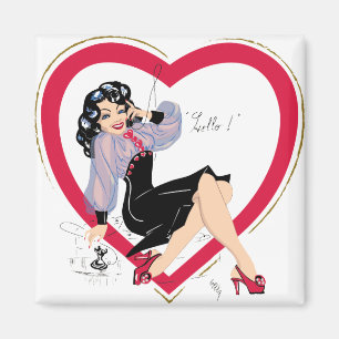 Imã Magneta Pin-up