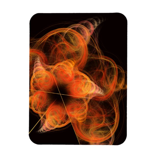 Ímã Magneta Premium Abstrato de Arte Lightworks (Vertical)