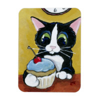 Magneta Premium de Cat e Cupcake de Tuxedo