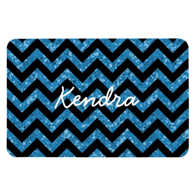 Ímã Magneta Premium de Exame Glitter Chevron (Horizontal)