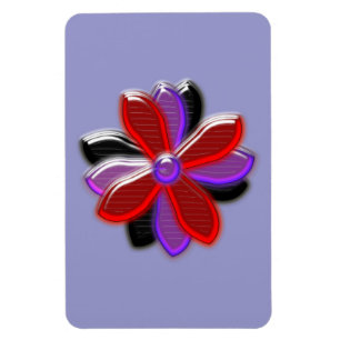 Ímã Magneta Premium de Flores Brilhantes