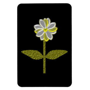 Ímã Magneta Premium de Flores Brilhantes