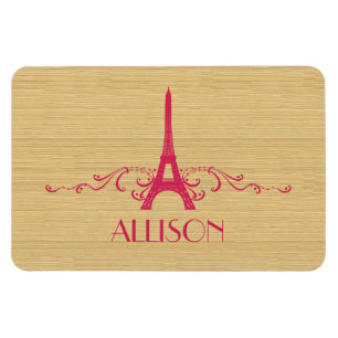 Ímã Magneta Premium Flourish, de cor rosa,