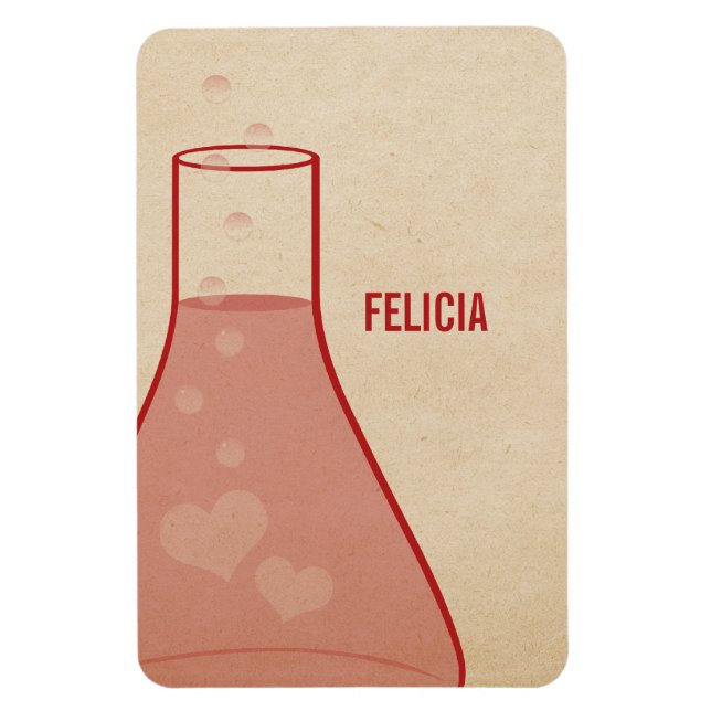 Ímã Magneta Premium para Beaker Whimsical, Vermelho (Vertical)