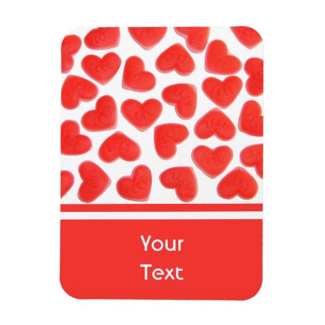Ímã Magneta premium 'text' do Sweet Hearts (Vertical)