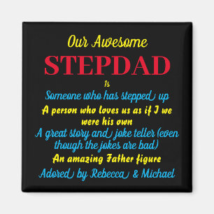 Imã Magneta preta de Dia de os pais Stepdad