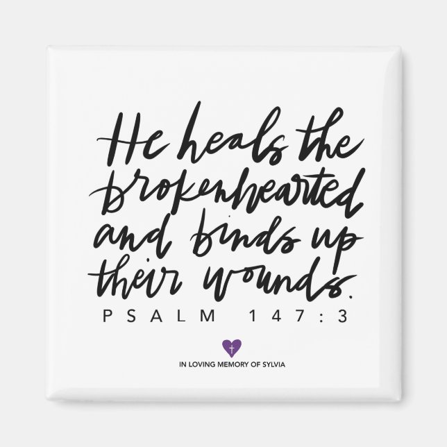 Imã Magneta Psalm Square SylviasStory (Frente)