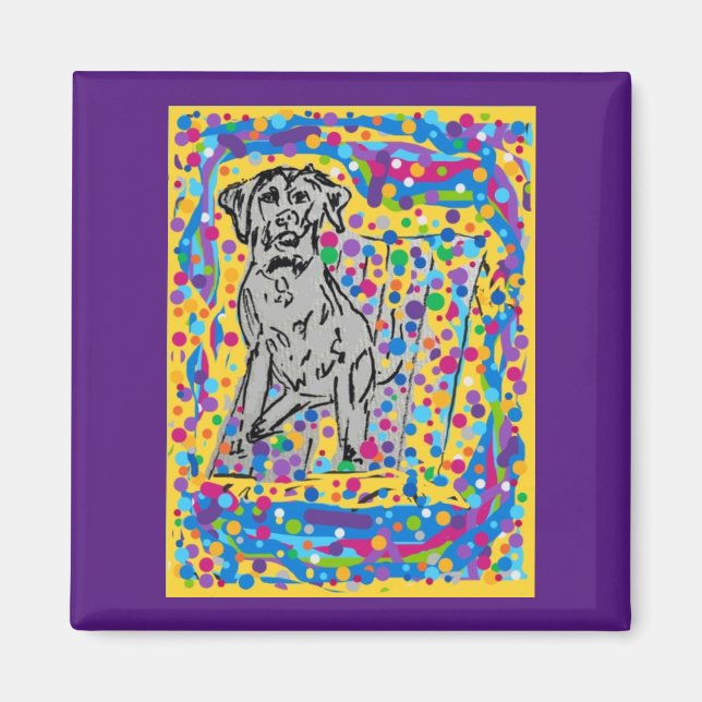 Imã Magneta quadrada (Frente)