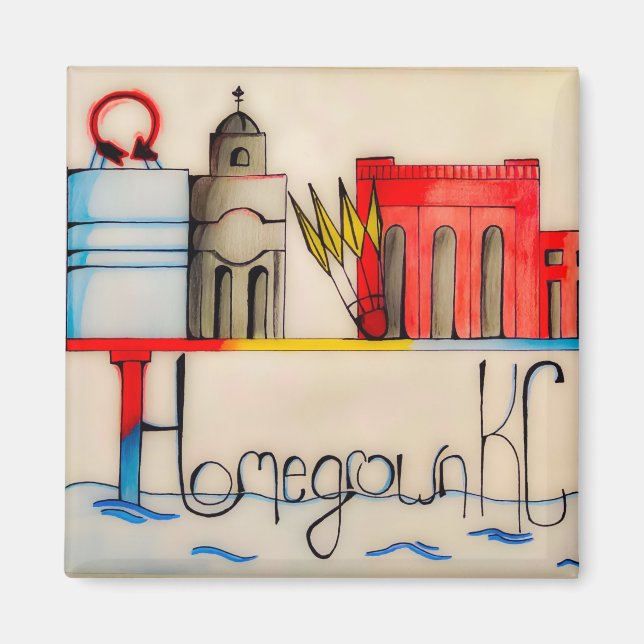 Imã Magneta quadrada (Frente)