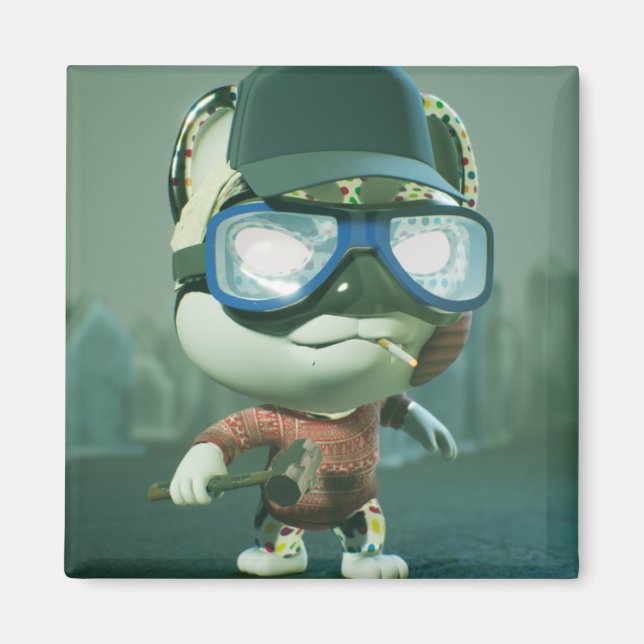 Imã Magneta quadrada (Frente)