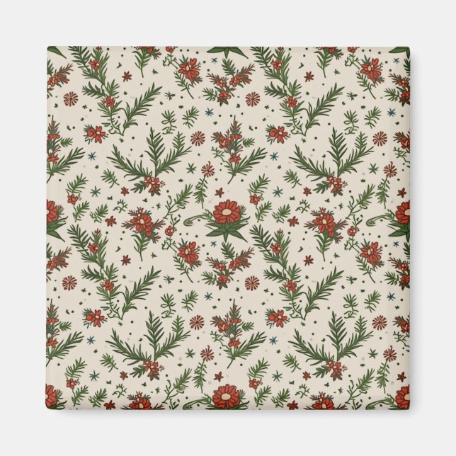 Imã Magneta quadrada de 2 polegadas para Natal (Frente)