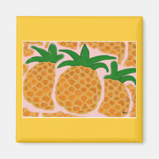 Imã Magneta quadrada de ananás