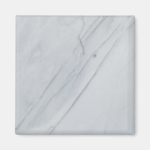 Imã Magneta Quadrada de Pedra Branco