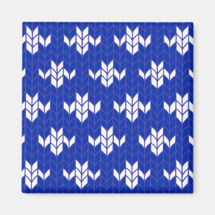 Imã Magneta quadrado KNIT AZUL SCANDIA