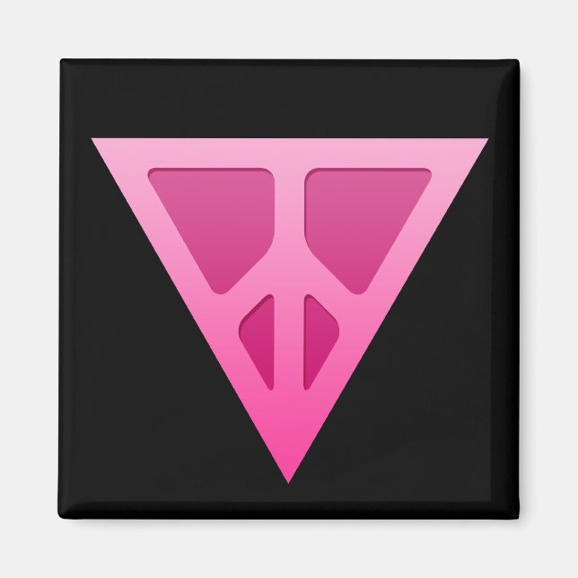 Imã Magneta Quadrado Triângulo Q-Paz (Frente)