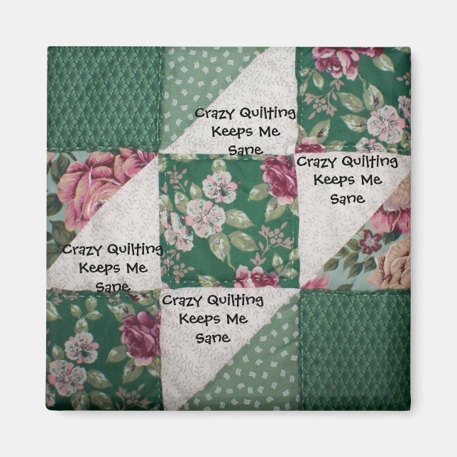 Imã Magneta Quilting Louca (Frente)