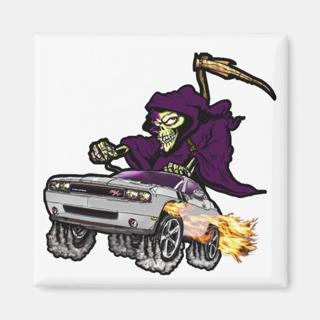 Imã Magneta R/T Desafiadora de Prata (Frente)