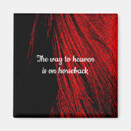 Imã Magneta Red & Black Horse Mane