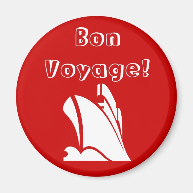 Imã Magneta Red Bon Voyage (Frente)