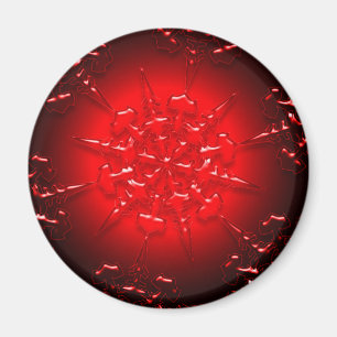 Imã Magneta Red Ornament