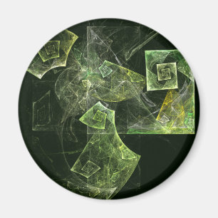 Imã Magneta redonda Abstrato de equilíbrio torcido