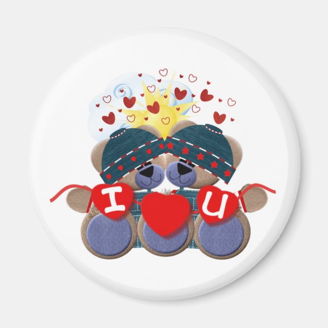 Imã Magneta redonda do LOVE (Frente)