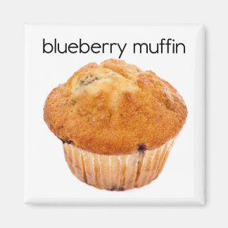 Imã Magneta Refrigeradora de Muffin de Blueberry