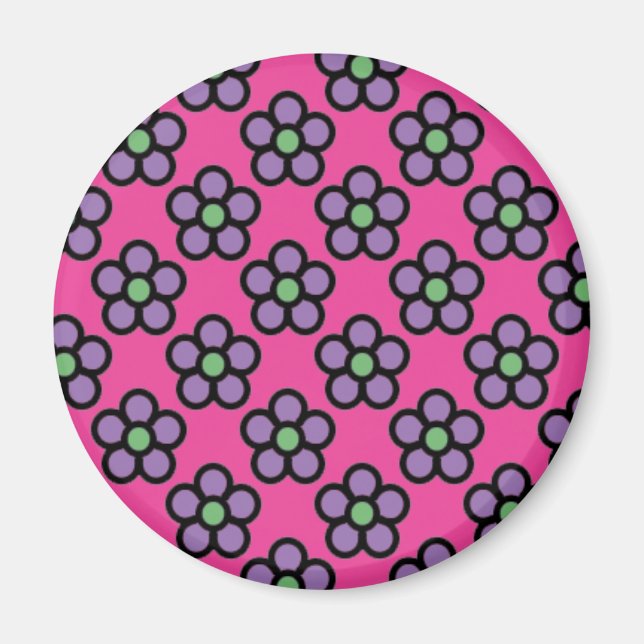 Imã Magneta rosa (Frente)