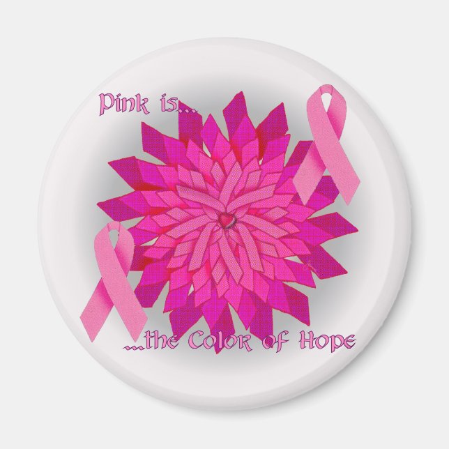 Imã Magneta Rosa (Frente)