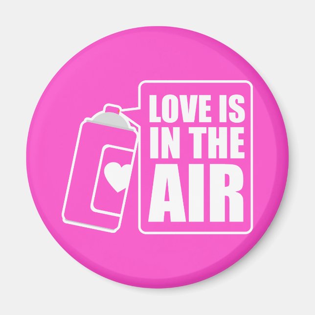 Imã Magneta rosa de amor instantâneo (Frente)